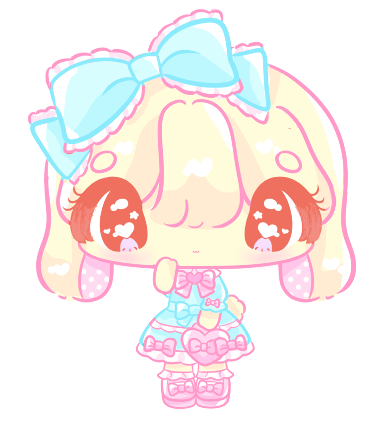 doll of the rabbit bunny clear