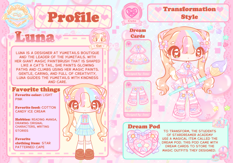 yumetails character profile luna