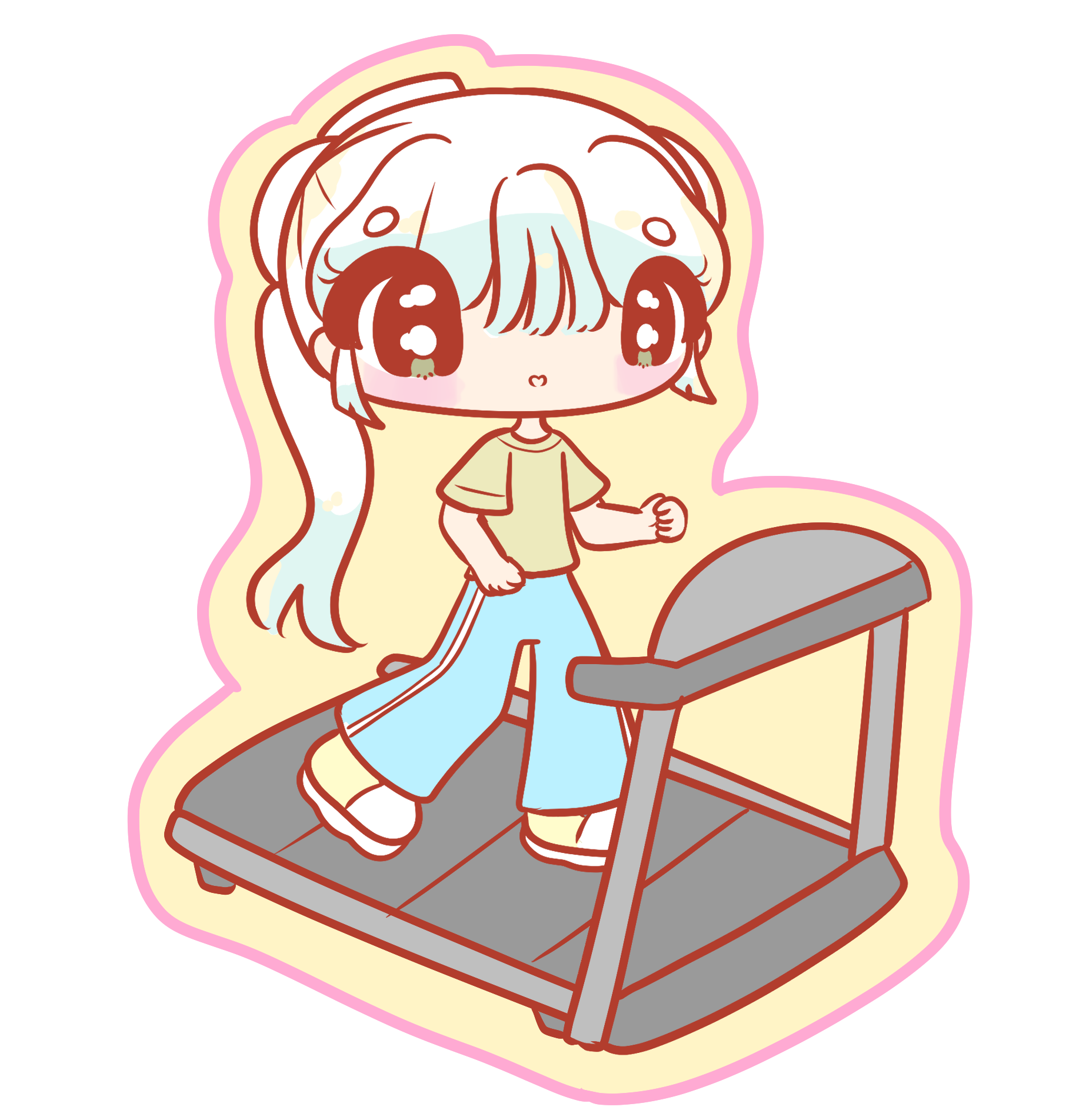 ato gaido gym art yin zhen sticker